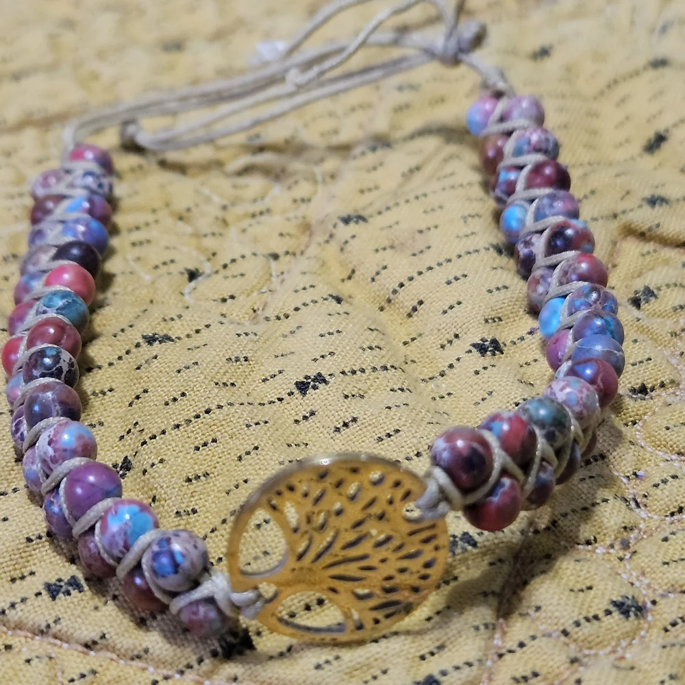 Ten Precious Stone Colorful Beaded Bracelet Set - Picture 3 of 16